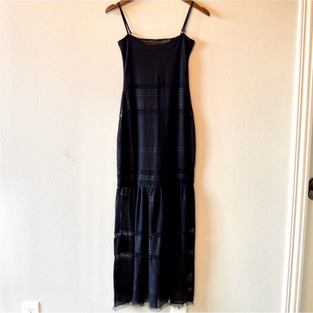 French Connection Lace Bodycon Ankle Maxi Dress